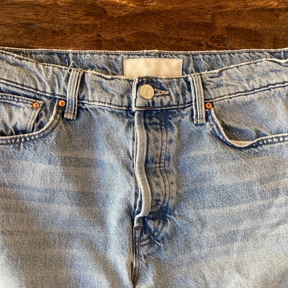 Mother Superior The Ditcher Crop Denim Jeans Leap At The Chance sz 27 - Picture 4 of 13